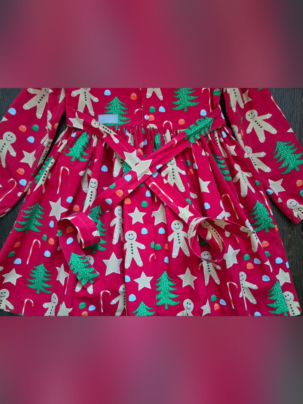 Eleanor Rose Cayden Christmas gingerbread man dress - Picture 13 of 13